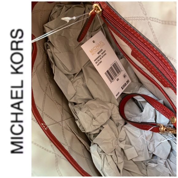 NWT authentic MK Mercer leather satchel brandy - Picture 6 of 6